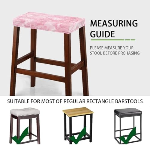 Pink Texture Bar Stool Covers Set of 2
