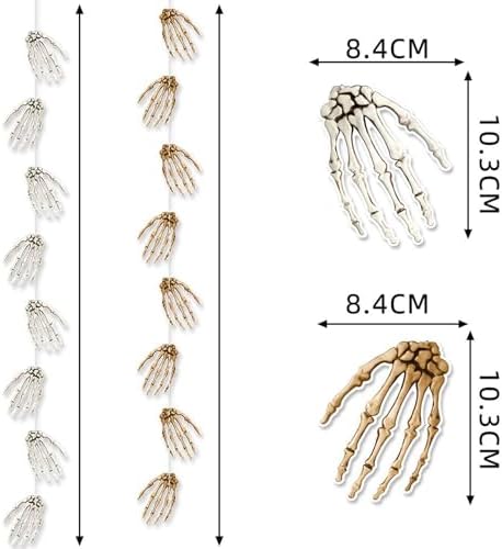 Halloween Party Decorations Hand Bone Ornaments for Festive Events