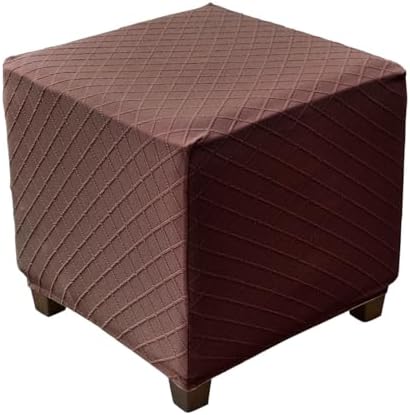 Rhyii Square Ottoman Slipcover with Elastic Bottom