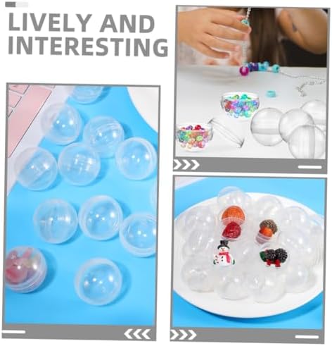 50pcs Clear Plastic Capsules for Vending Machine Refills