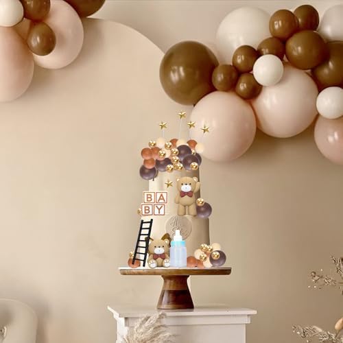 Gyufise 33Pcs Baby Bear Cake Topper Decorations