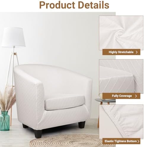 Treaful Club Chair Cover 2 Piece Set