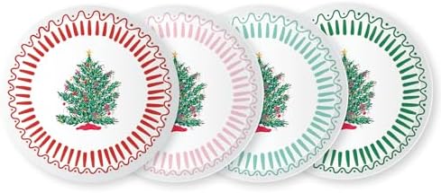 Bonjour Fte X One Only Paper Christmas Tree Plates 8 Pack