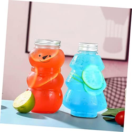 Cabilock 10pcs Snowman Beverage Bottles for Party Packaging