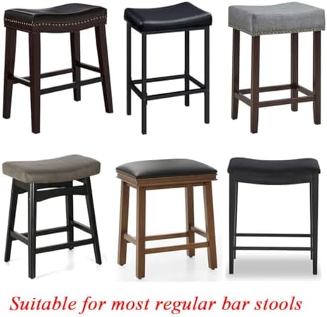 Lussenwert Stool Covers Rectangular Set of 2 with Elastic Bands Pattern 15