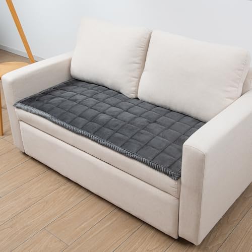 TAOMOCASTL Fuzzy Dog Couch Cover with Nonslip Design