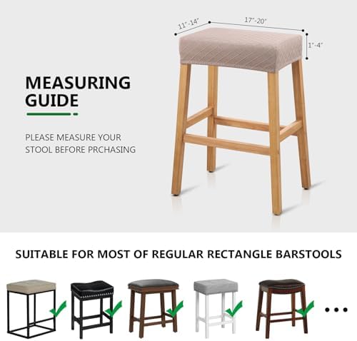 YISUN Stool Covers 2 Pack Stretch Waterproof Saddle Seat Protector