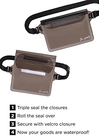 Waterproof Bachelorette Fanny Pack Set 12 Pack Black