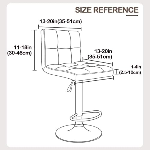 Bifaunvogel Bar Stool Cover with Back 4 Pack Beige Yellow