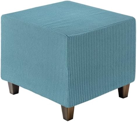 Uxcell Square Ottoman Cover with Elastic Bottom