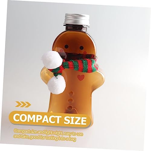 VALICLUD 10pcs Christmas Gingerbread Beverage Bottles