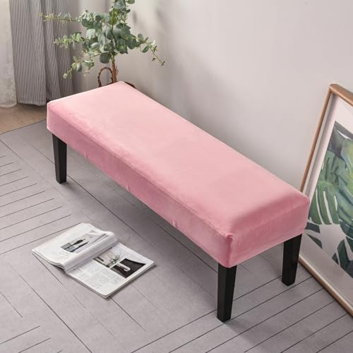 Velvet Dining Bench Cushion Cover for Living Room and Bedroom