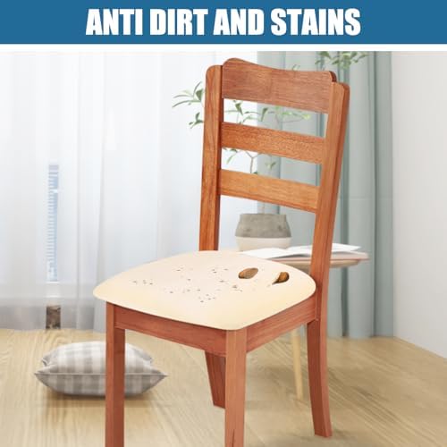 Smiry Velvet Seat Covers for Dining Chairs Set of 2