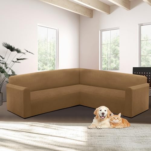 Light Brown X-Large Sectional Couch Cover