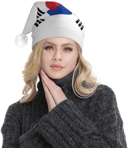 Republic Of Korea Flag Christmas Hat with LED Lights