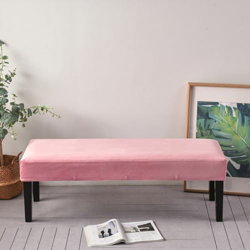 Velvet Dining Bench Cushion Cover for Living Room and Bedroom