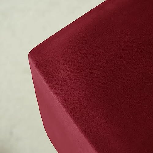 Velvet Ottoman Cover Square Footrest Protector