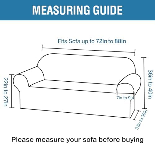 HVERSAILTEX High Stretch Sofa Slipcover 1-Piece