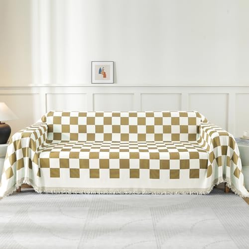 LavishCover Khaki 71x93 Sofa Slipcover