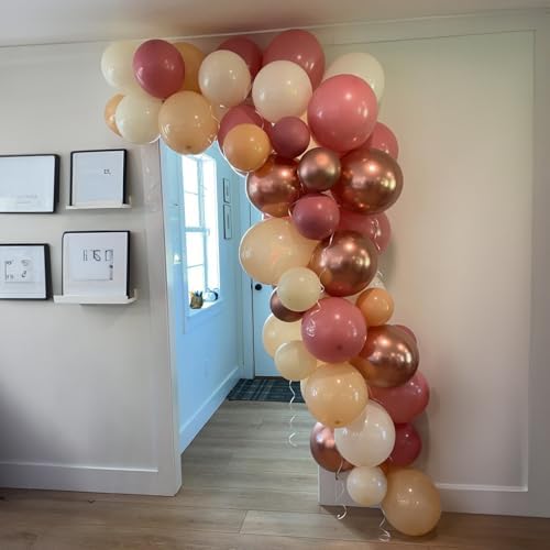 Retro Blush Pink Balloons 60 Pack 12 Inches