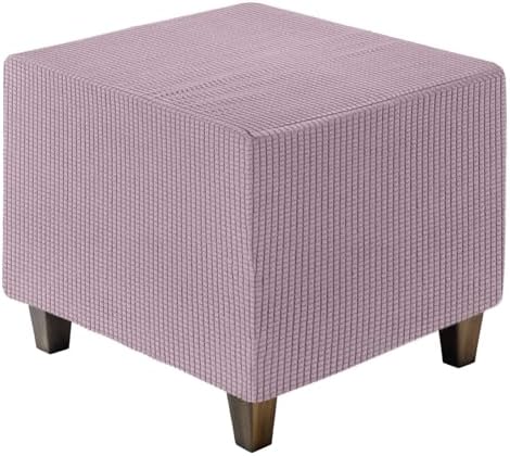 Uxcell Ottoman Cover Square Light Purple Small