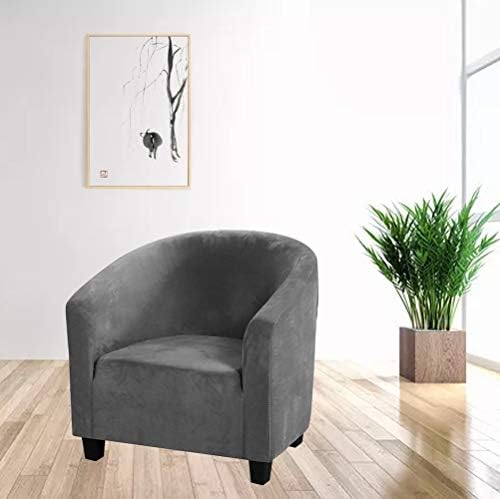 MIFXIN Velvet Tub Chair Slipcover for Living Room