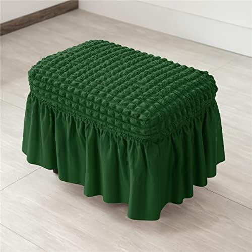 SZJIAHTM Stretch Ottoman Cover with Skirt