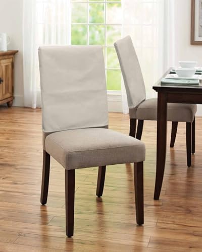 White Swan Chair Back Covers 6 Pcs Dining Room Protector