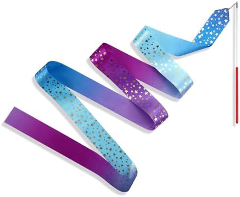 AITIME Star Dance Streamers Ribbon Wands 20 Pack