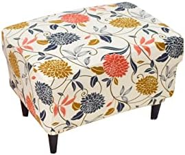 Eco-Ancheng Stretch Ottoman Slipcover for Footrest Stool 1
