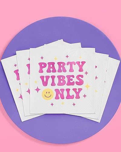 Xo Fetti Party Vibes Only Napkins - 24pcs 3-ply