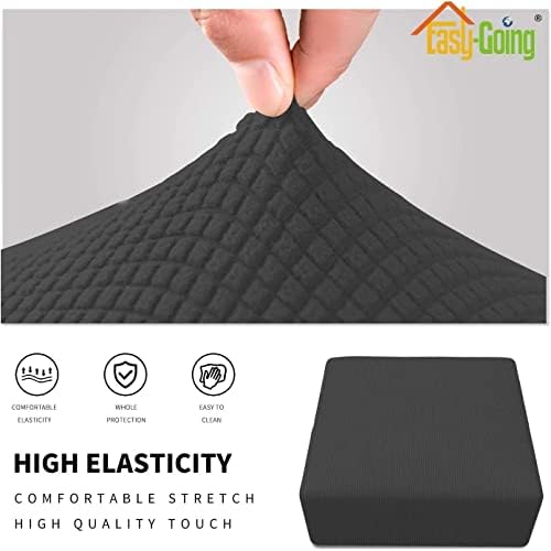 Stretch Ottoman Cover Square 24x24 38x38 40x40 Inches