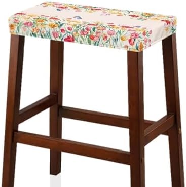 Luarisgur Rectangle Stool Covers Set of 2 for Bar Stools