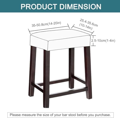 Miecoae Stool Covers Rectangular Set of 4
