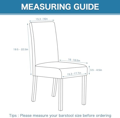 Turquoize Dining Chair Covers Set of 4 Beige Embroidery