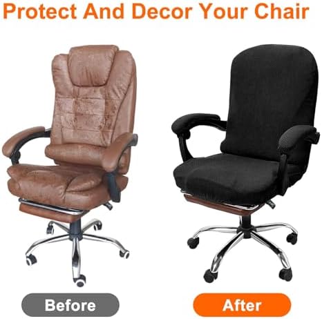 SUNJOYCO Office Chair Cover Set for Swivel Chairs