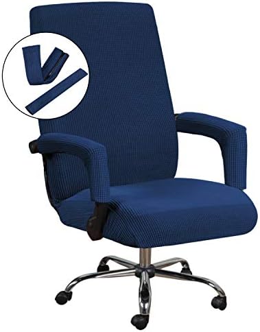 HVERSAILTEX Dining Chair Slipcover Navy Modern