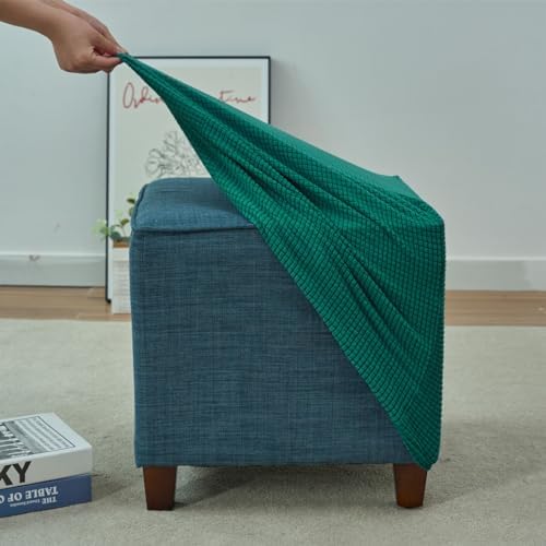 Daunkang Square Ottoman Slipcover with Elastic Bottom