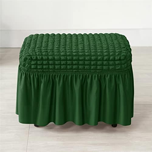 SZJIAHTM Stretch Ottoman Cover with Skirt
