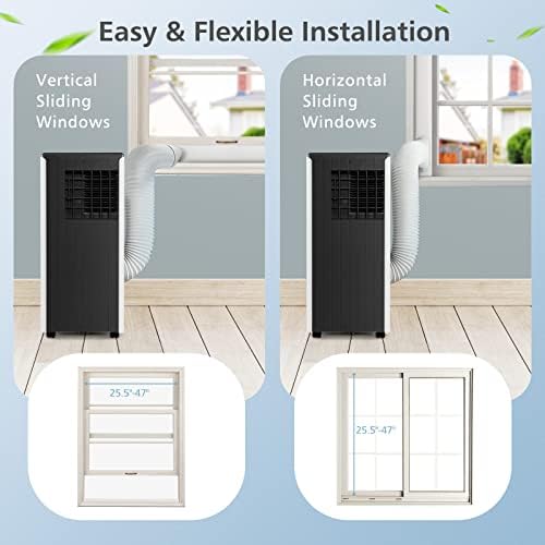 PETSITE 8000 BTU Portable AC Unit with Dehumidifier and Fan