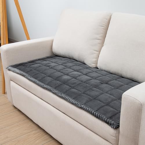 TAOMOCASTL Fuzzy Dog Couch Cover with Nonslip Design