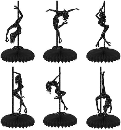 6 PCS Honeycomb Table Centerpiece for Pole Dance Party