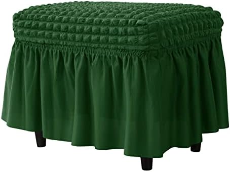 SZJIAHTM Stretch Ottoman Cover with Skirt