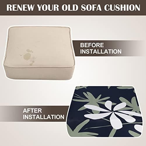 SearchI Stretch Printed Sofa Cushion Covers with Elastic Bottom