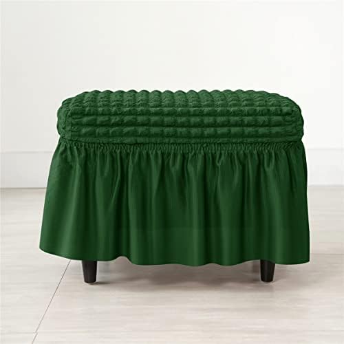 SZJIAHTM Stretch Ottoman Cover with Skirt