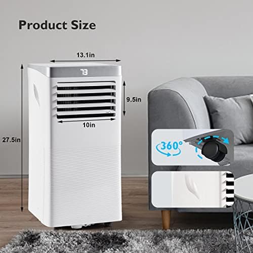 10000 BTU 4-in-1 Portable AC Heater With Fan and Dehumidifier