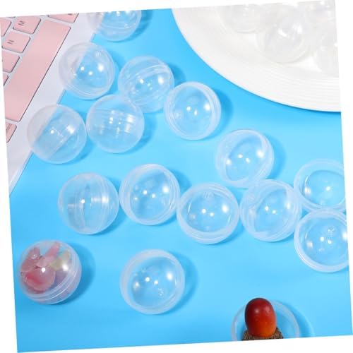 50pcs Clear Plastic Capsules for Vending Machine Refills