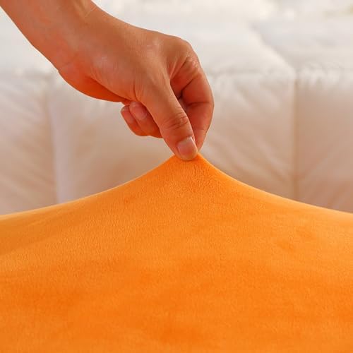 Velvet Storage Ottoman Cover for Footstool and Bench