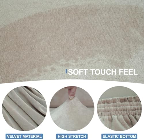CUCRAF Velvet Sofa Cover 4 Piece Set