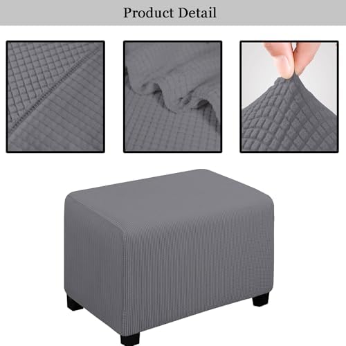 Roljzty Thick Soft Ottoman Cover for Stool and Foot Stool